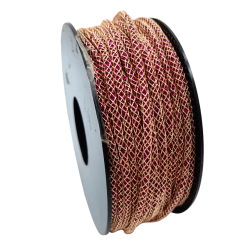 cablet 2mm dorè fucsia 1mt