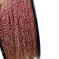 cablet 2mm dorè fucsia 1mt