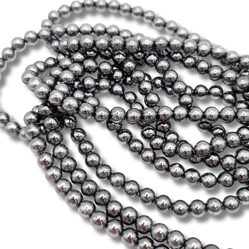Perle Giapponesi 5mm antracite