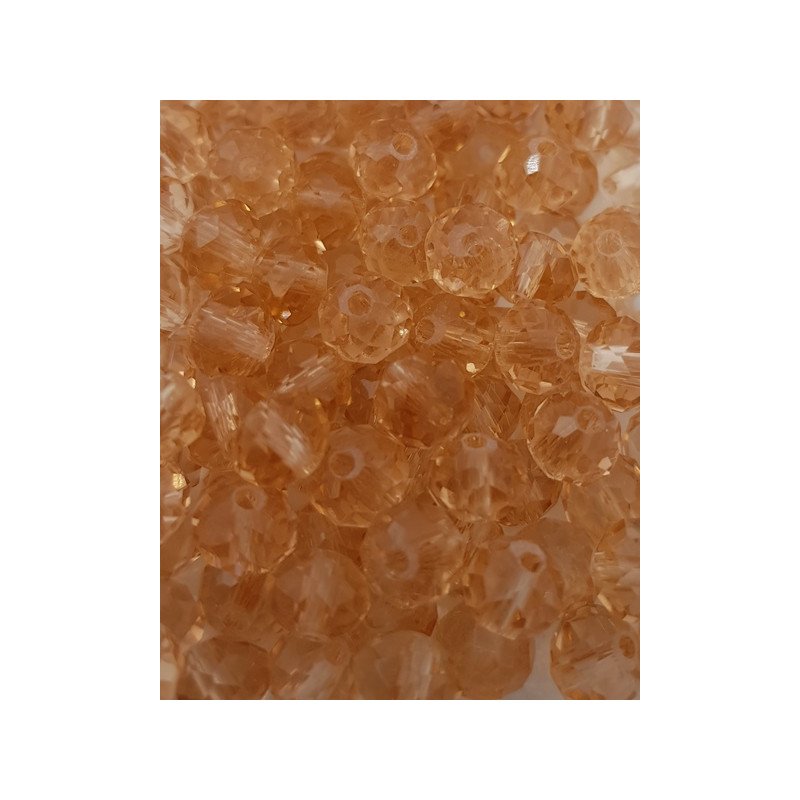 Cristalli 6mm - SH183 Rosa pescato trasparente