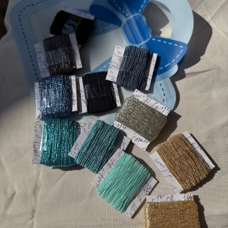Mini blue bag card elastici