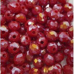 Cristalli 6 mm-CL85 Bordeaux chiaro specchiato