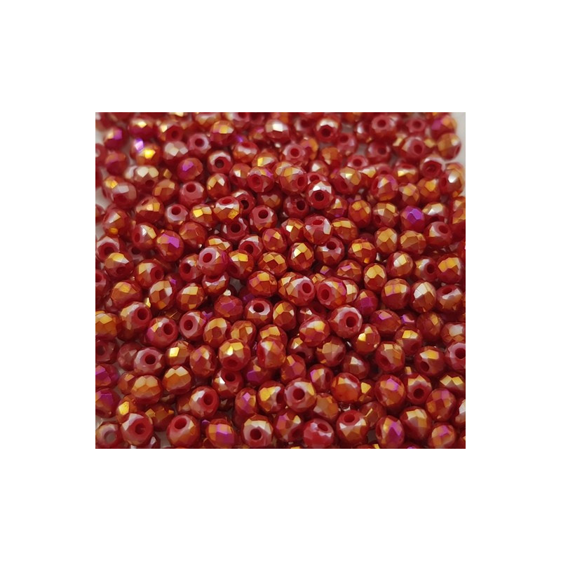 cristalli 2.5 mm-CL85 Bordeaux specchiato cangiante