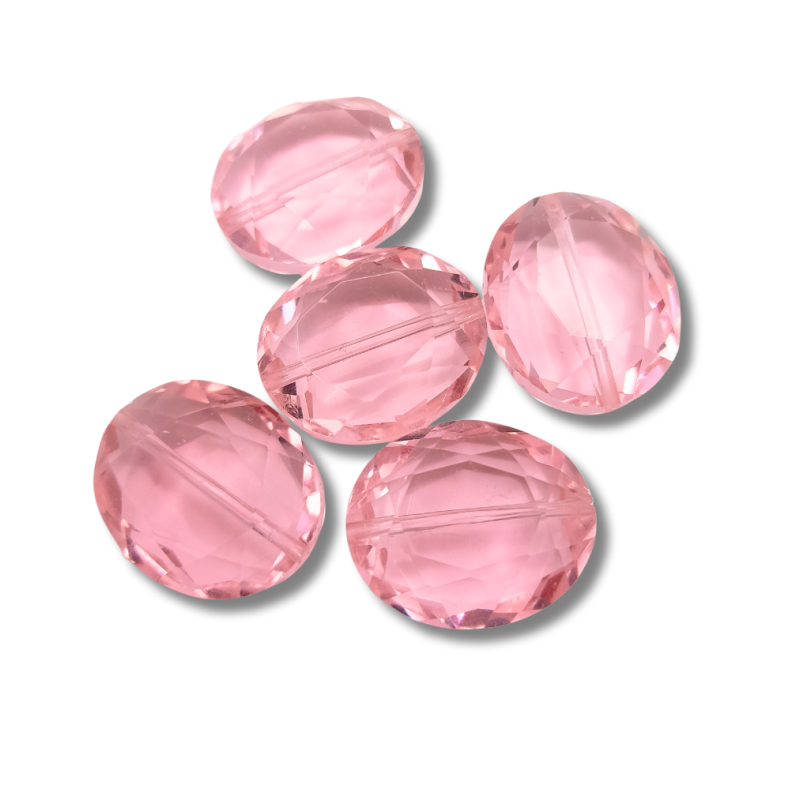 pietra bon bon quarzo rosa 25 x 20 mm 5 pz