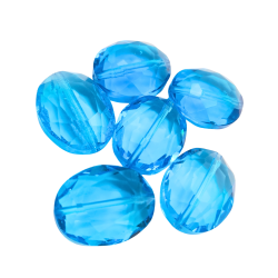 pietra bon bon  topazio blu 20 x 15 mm 6 pz
