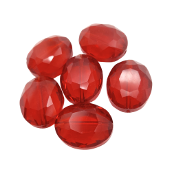 pietra bon bon rosso20 x 15 mm 6 pz
