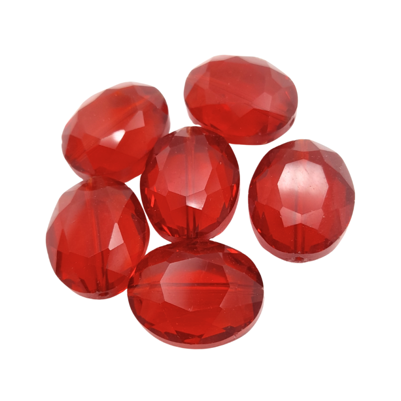 pietra bon bon rosso20 x 15 mm 6 pz