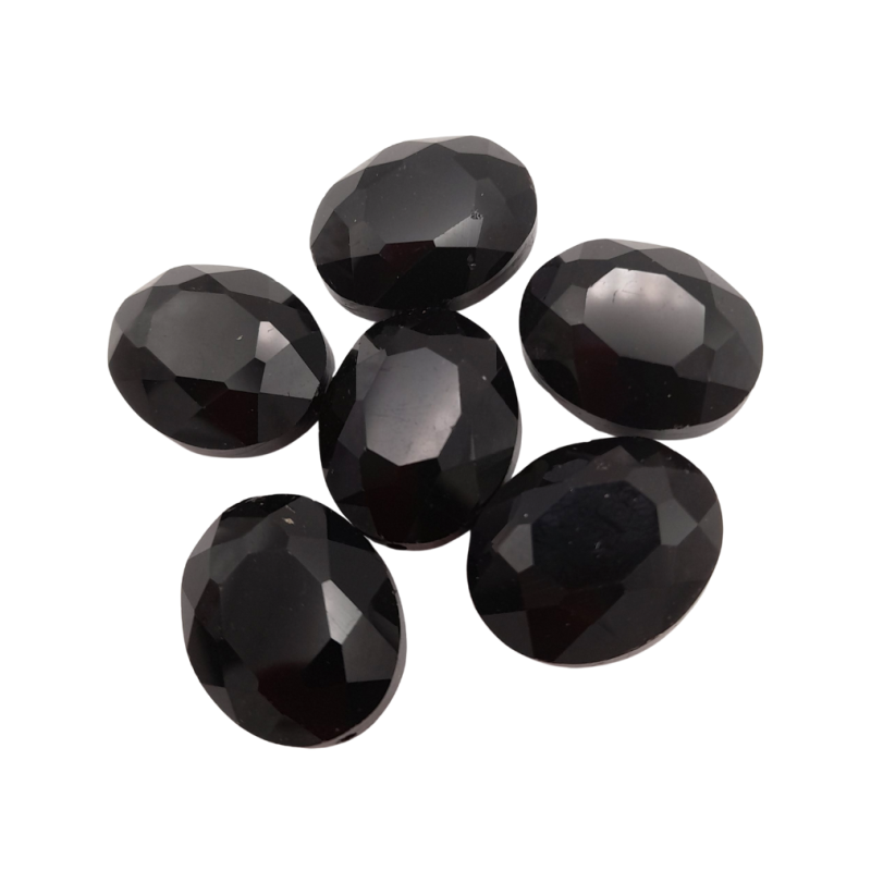 pietra bon bon  diamante nero 20 x 15 mm 6 pz