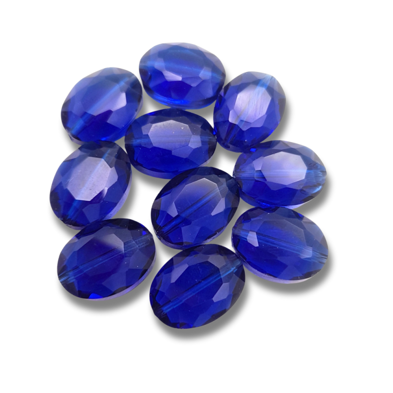 pietra bon bon lapislazzuli 16 x12  mm 10 pz