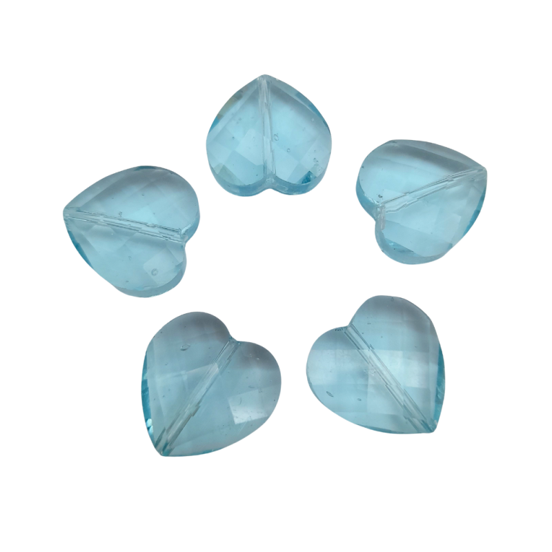 pietra cuore acqua 15mm 5pz