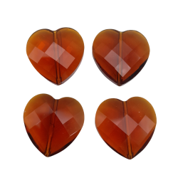 pietre cuore ambra 20 mm 4pz