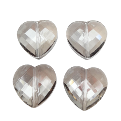 pietre cuore grigio 20 mm 4pz