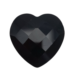 pietre cuore diamante nero 20 mm 4pz