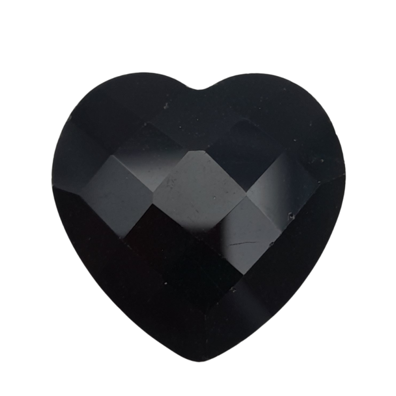 pietre cuore diamante nero 20 mm 4pz