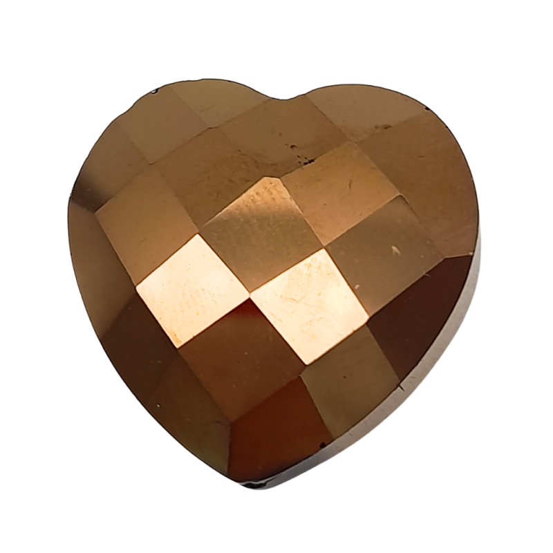 pietre cuore rame metallic 20 mm 4pz