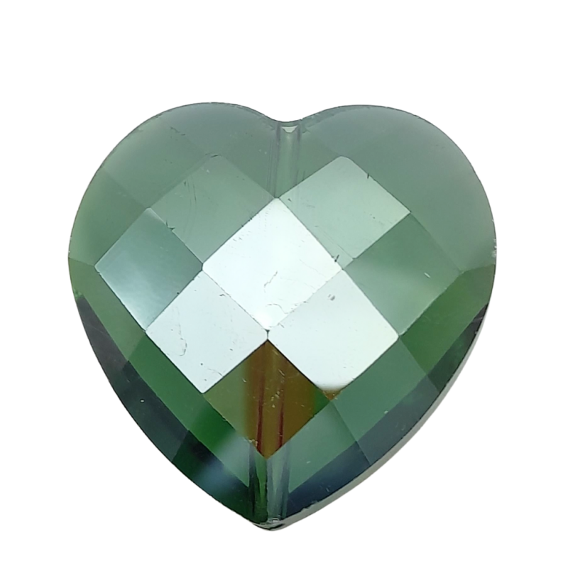 pietre cuore amazzonite verde 30 mm 3pz