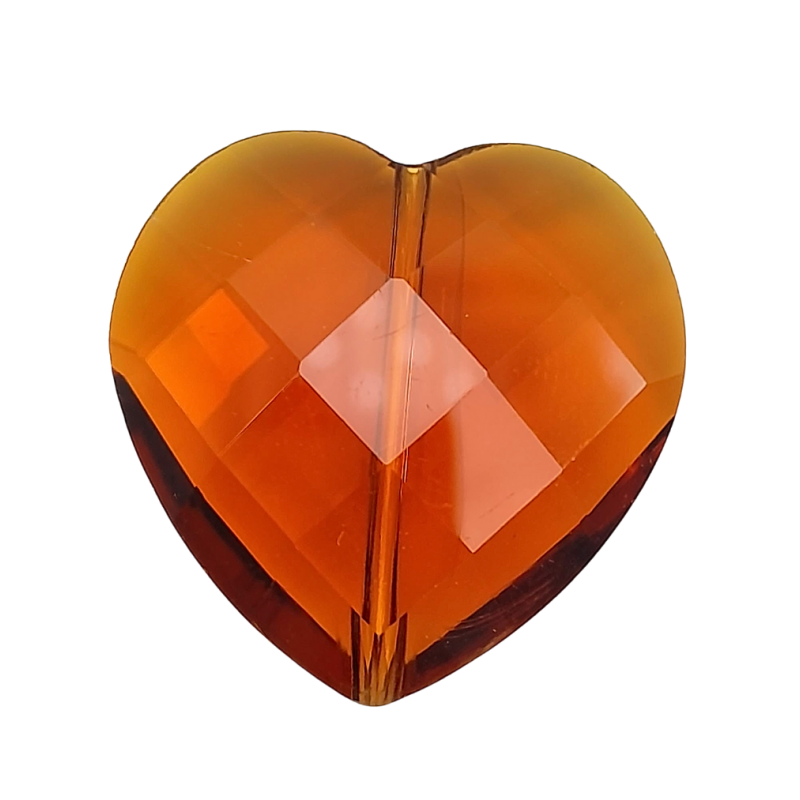 pietre cuore ambra 30 mm 3pz