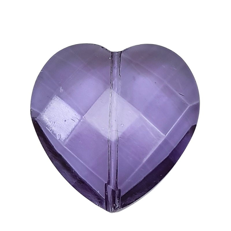 pietre cuore ametista 30 mm 3pz
