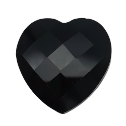 pietre cuore diamante nero 30 mm 3pz