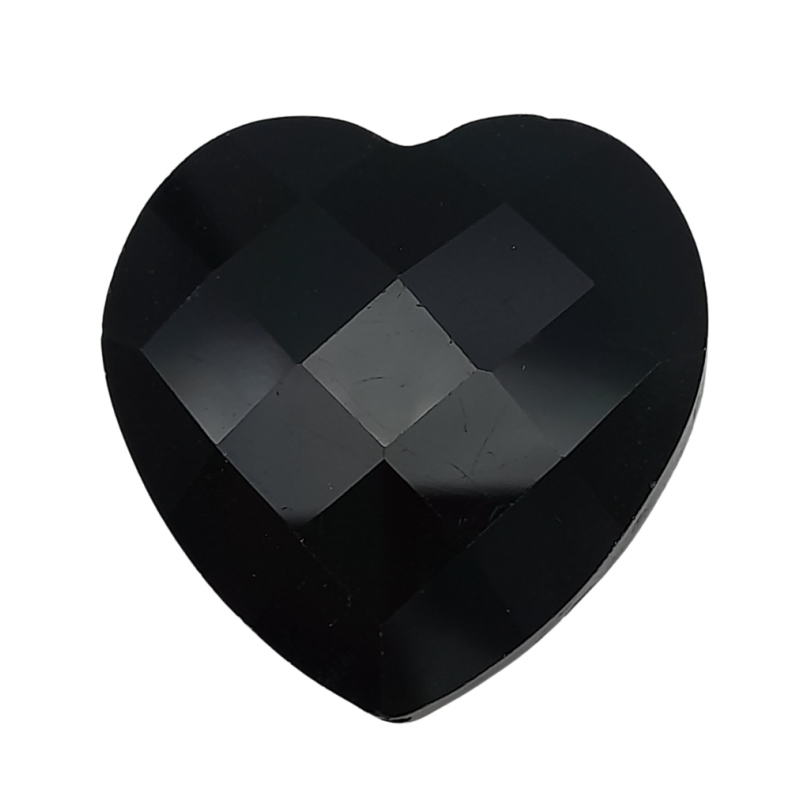 pietre cuore diamante nero 30 mm 3pz