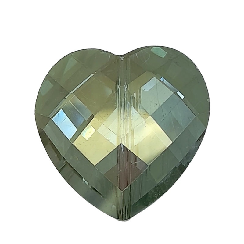 pietre cuore serpentino verde 30 mm 3pz