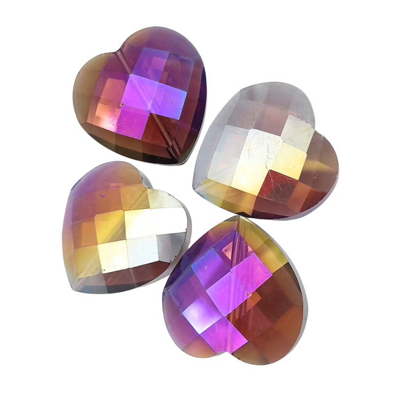 pietre cuore topazio grape 20mm 4 pz