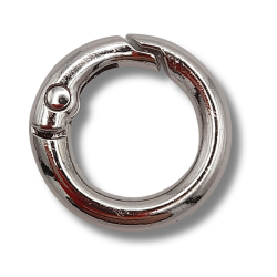 moschettone rotondo argento 20 mm