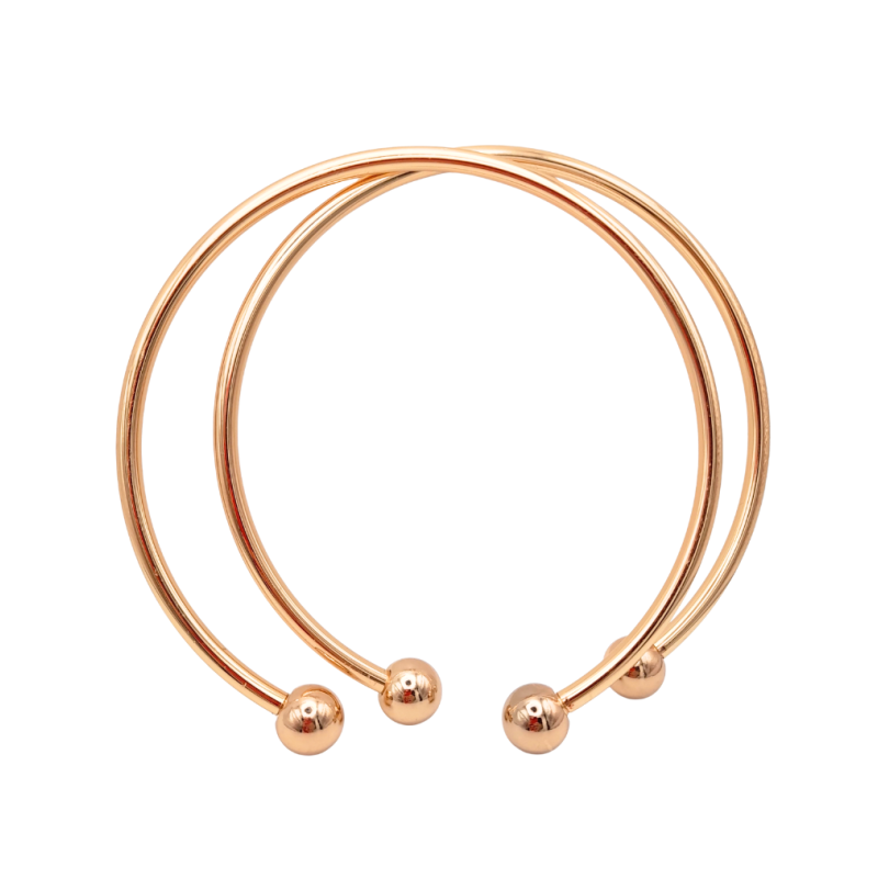 manici anello con sfere oro 13 cm
