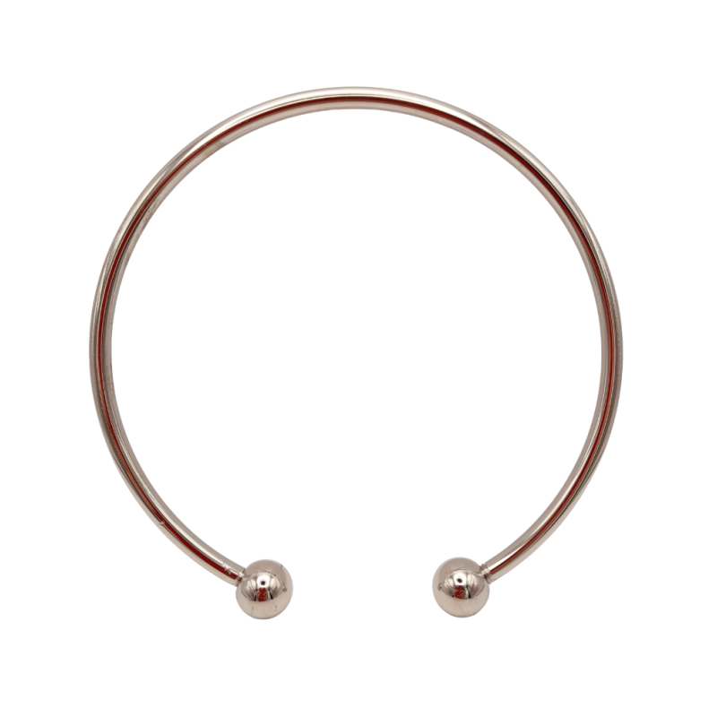 manici anello con sfere argento 13 cm
