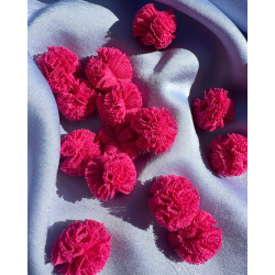 pompon in tulle fucsia antico 20 mm