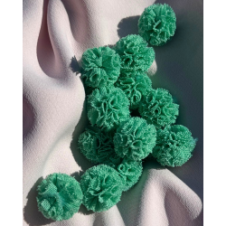 pompon in tulle verde acqua 20 mm