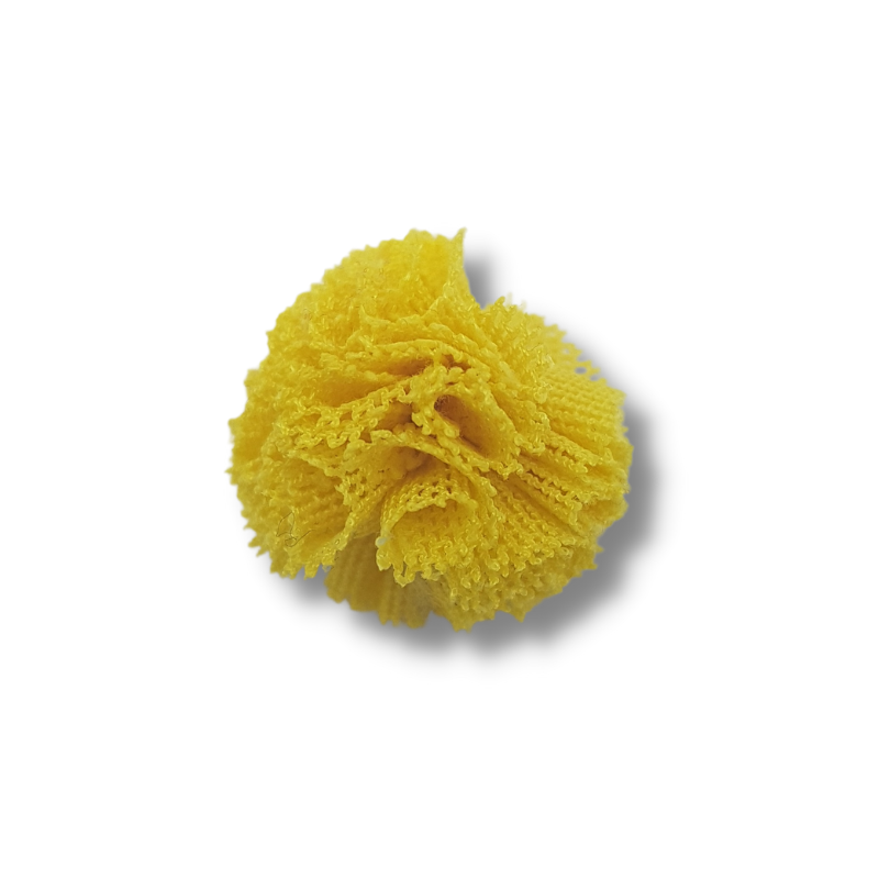 pompon in tulle giallo 20 mm