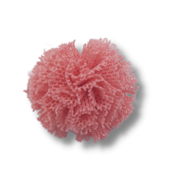 pompon in tulle rosa scuro 20 mm