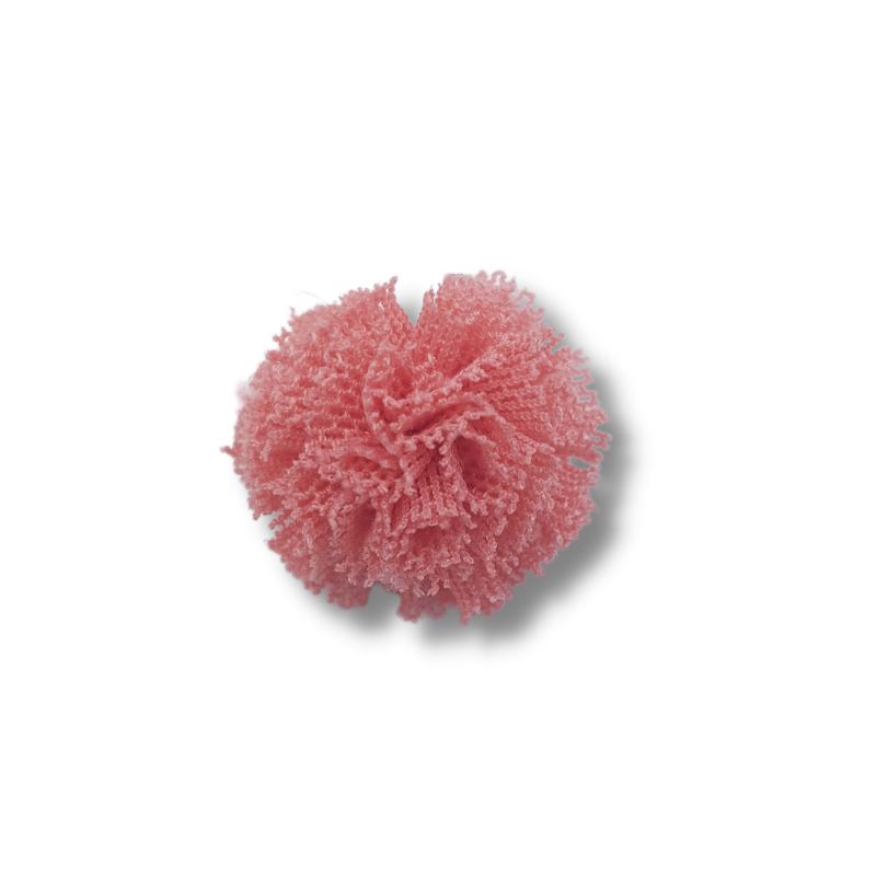 pompon in tulle rosa scuro 20 mm