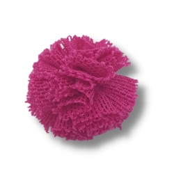 pompon in tulle fucsia antico 20 mm