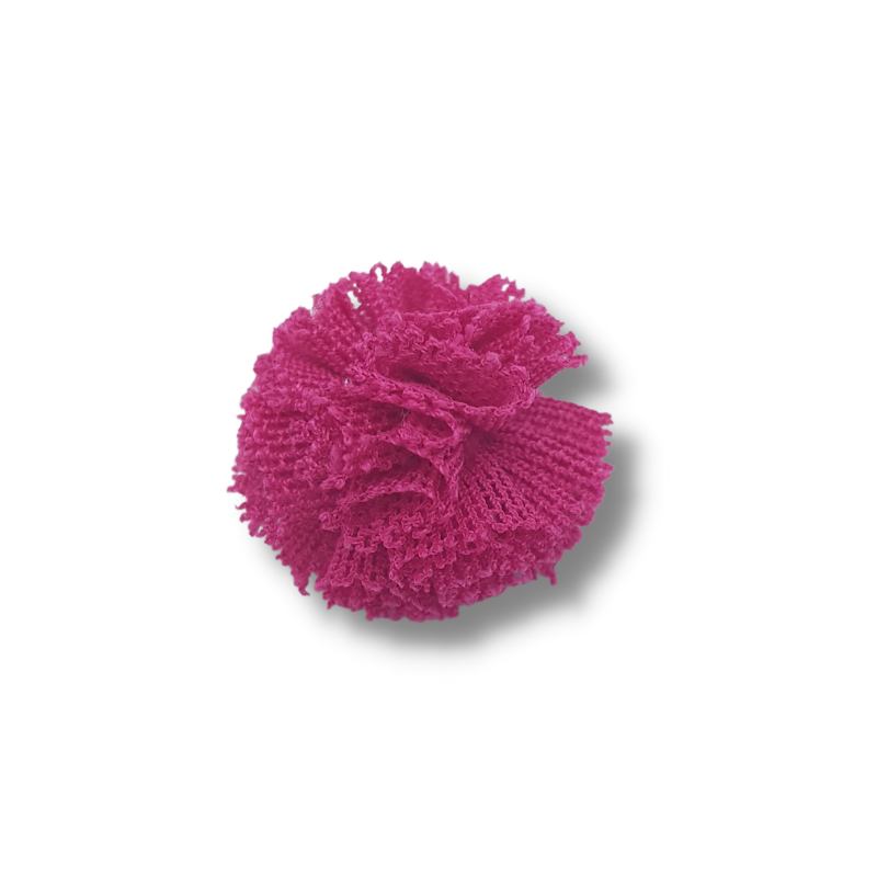 pompon in tulle fucsia antico 20 mm