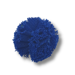 pompon in tulle blu 20 mm