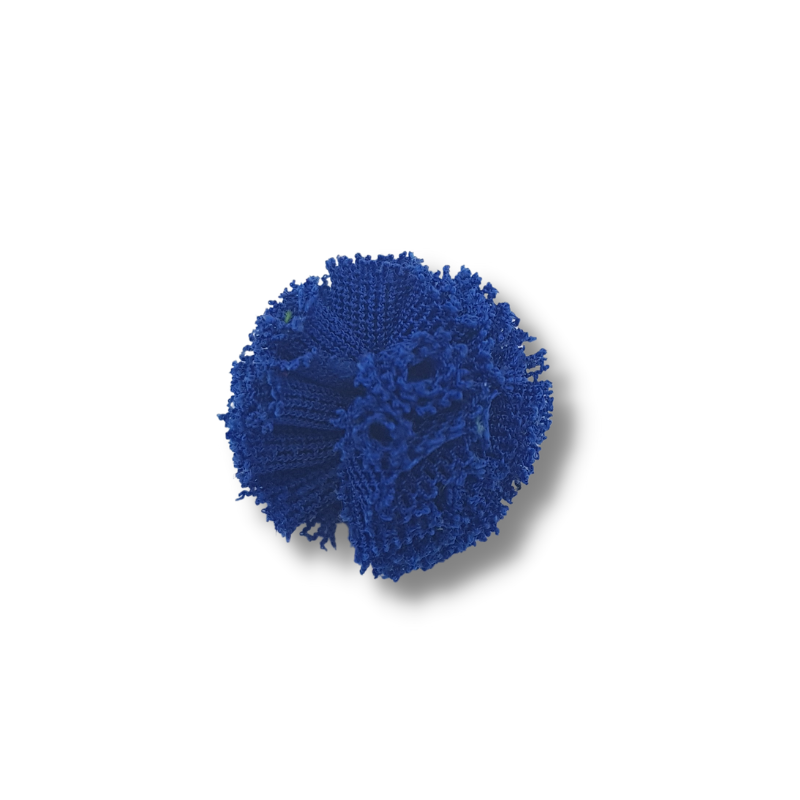 pompon in tulle blu 20 mm
