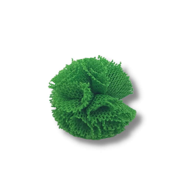 pompon in tulle verde 20 mm