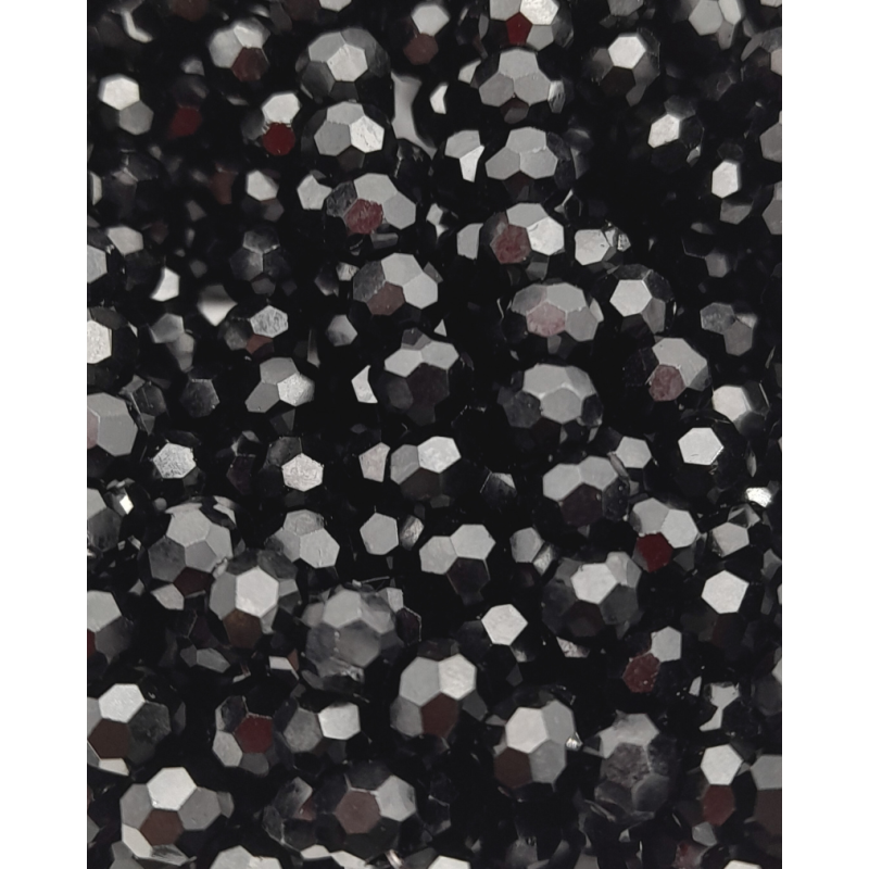 cristalli 6 mm rotondi- 31 nero