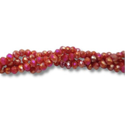 Cristalli 4 mm - 16AB rosso light specchiato