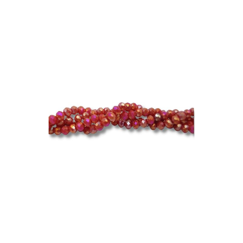 Cristalli 4 mm - 16AB rosso light specchiato
