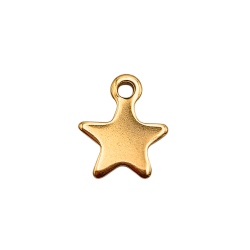charm stella oro 10 mm acciaio