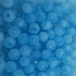 PROMO 10 FILI - Cristalli 4 mm - cl74 turchese opalino