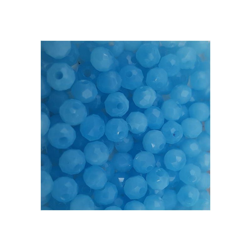 PROMO 10 FILI - Cristalli 4 mm - cl74 turchese opalino