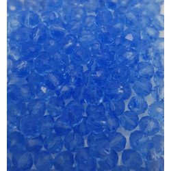 PROMO 10 FILI - Cristalli 4 mm - CL11 azzurro trasparente