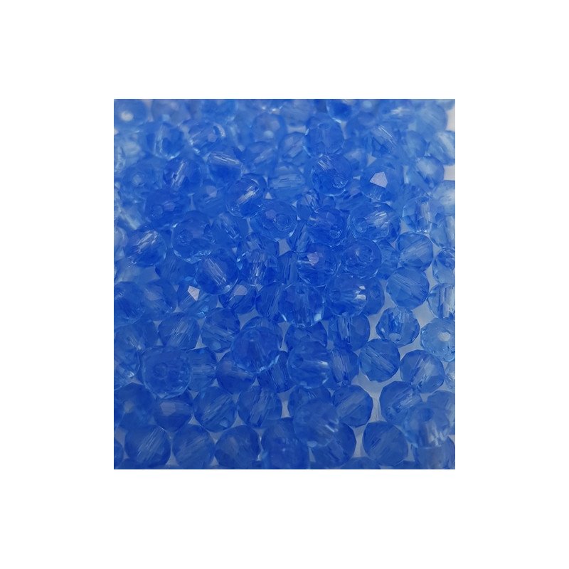 PROMO 10 FILI - Cristalli 4 mm - CL11 azzurro trasparente