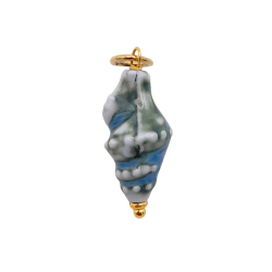 charm conchiglia a spirale celeste