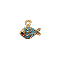 charm pesce strass