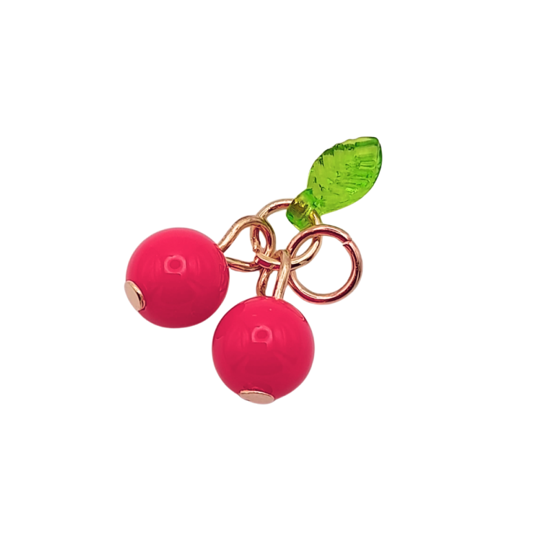 charm ciliegie fuxia